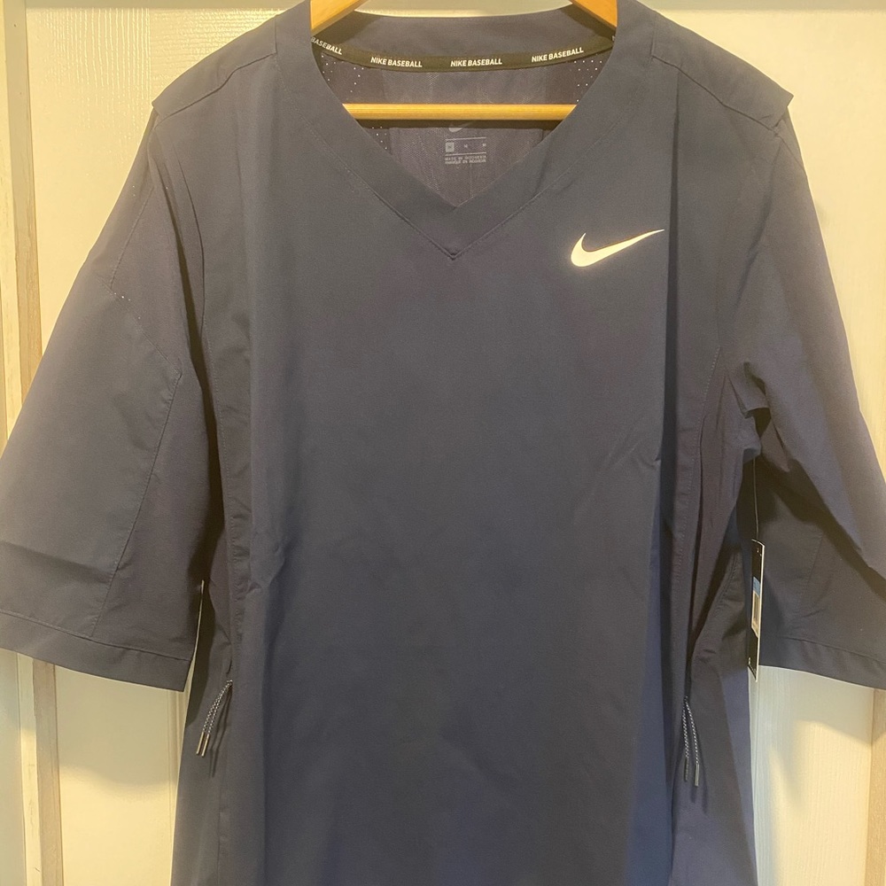 Nike Baseball DriFit 3/4 Sleeve Navy Mens M NWT
